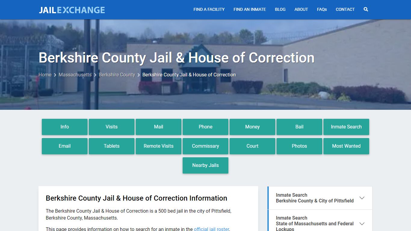 Berkshire County Jail & House of Correction - Jail Exchange